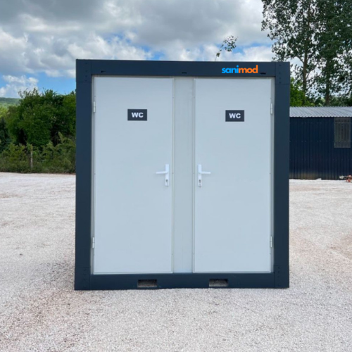120x240 Doppel WC mit Waschbecken und Urinal