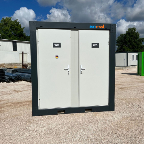 120x240 Doppel WC mit Waschbecken