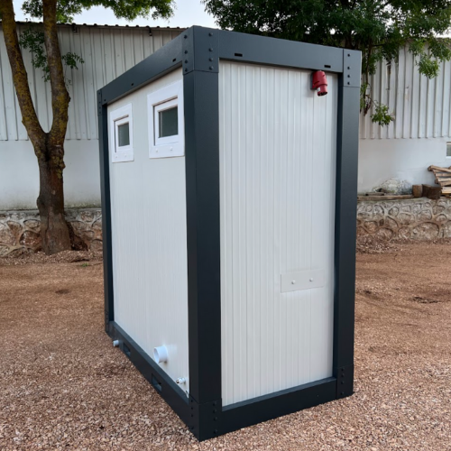 120x240 Dusche & WC mit waschbecken (zweiflügelig)