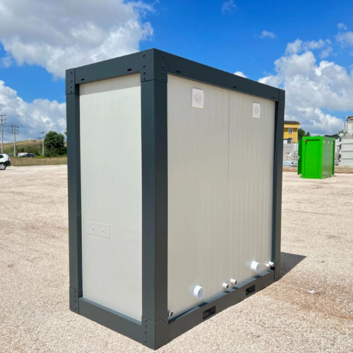 120x240 Doppel WC mit Waschbecken und Urinal