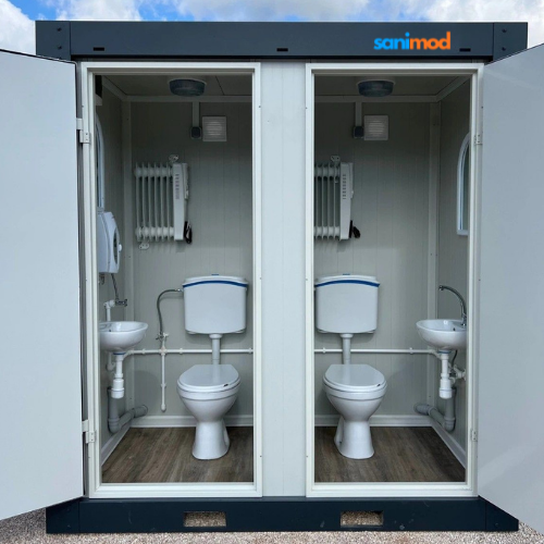 120x240 Doppel WC mit Waschbecken