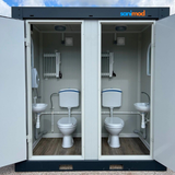 120x240 Doppel WC mit Waschbecken